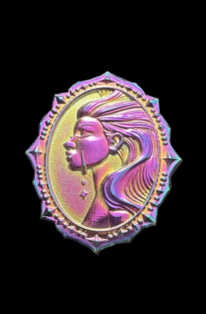 Rainbow Cameo pin